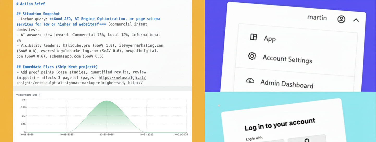 MetaSculpt AI dashboard preview